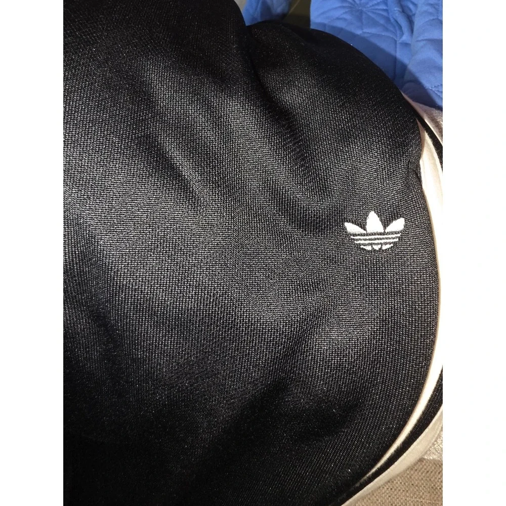 Adidas McDonalds All American Games Track Pants Black White Stripes Mens Small